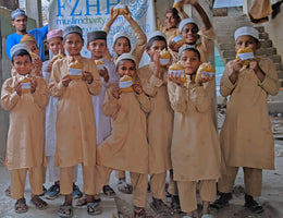Hyderabad, India - Participating in Mobile Food Rescue Program by Distributing Hot Meals to Madrasa Students & Serving Hot Meals to Less Privileged Families