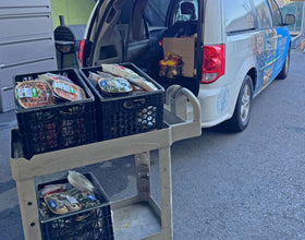 Oakland, California - Participating in Mobile Food Rescue Program by Rescuing & Distributing 600+ lbs. of Fresh Deli Meals, Ready to Cook Meats, Fruit Bowls & Essential Groceries to Local Community's Homeless Shelters Serving Less Privileged People