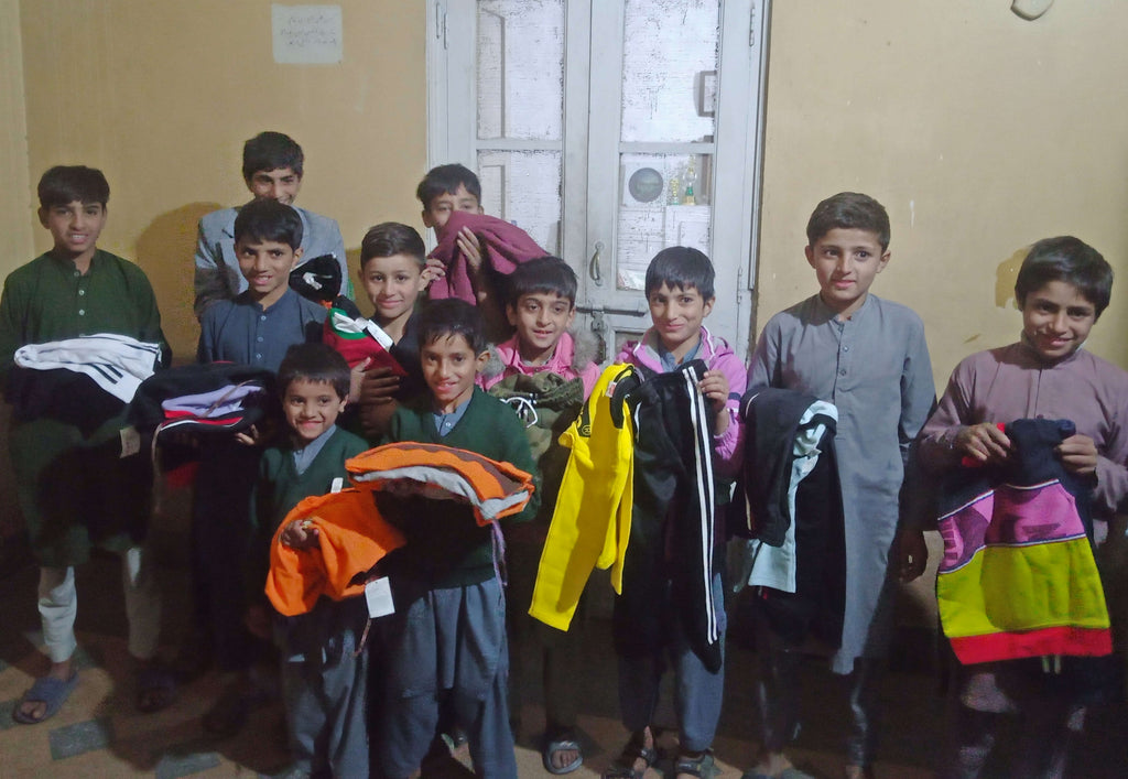 Lahore, Pakistan - Participating in Orphan Support Program by Distributing Brand New Warm Winter Clothes & Goodie Bags to 150+ Beloved Orphans at Local Community's Orphanage