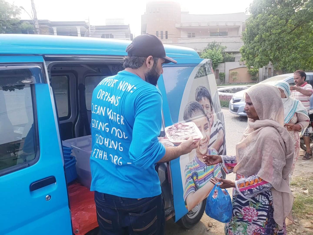Pakistan - Honoring Holy Eid al-Adha by Processing, Packaging & Distributing Holy Meat of 50+ Holy Qurbans to Community's 500+ Orphans, Homeless & Less Privileged People - Day 1 of 2