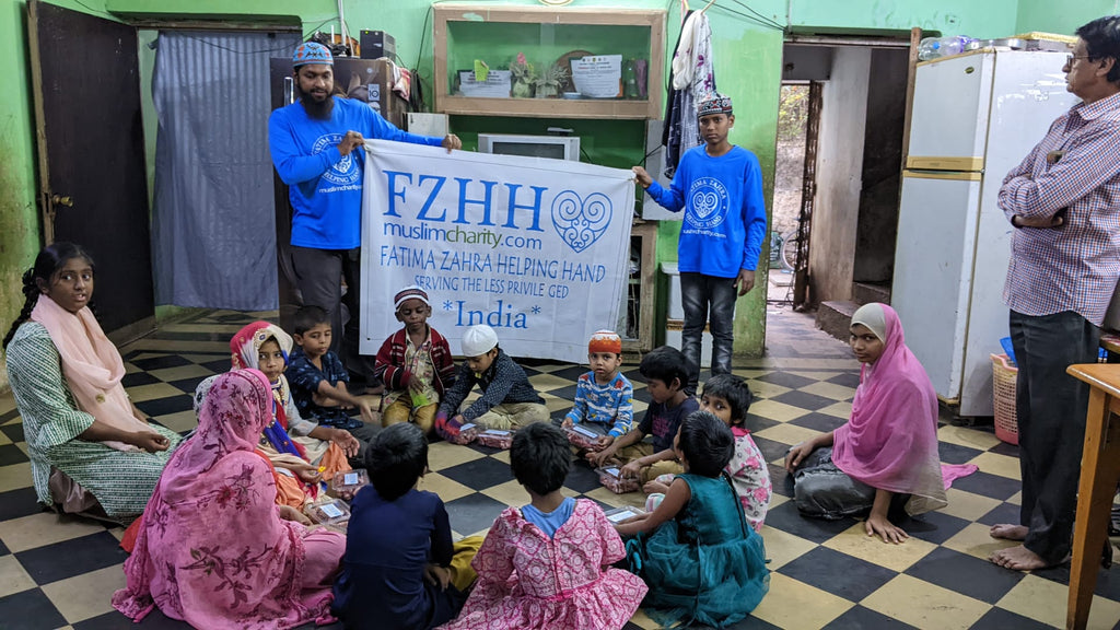 Hyderabad, India - Participating in Holy Qurbani Program by Processing, Packaging & Distributing Holy Qurbani Meat to Local Community's Beloved Orphans & Less Privileged Families