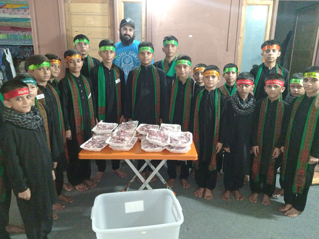 Lahore, Pakistan - Honoring Ashura/Tenth Day of Holy Month of Muharram & Shahadat/Martyrdom of Sayyidina Imam Hussein (AS) & Martyrs (AS) of Karbala by Distributing Holy Meat of 30+ Holy Qurbans to Community's Homeless & Less Privileged People