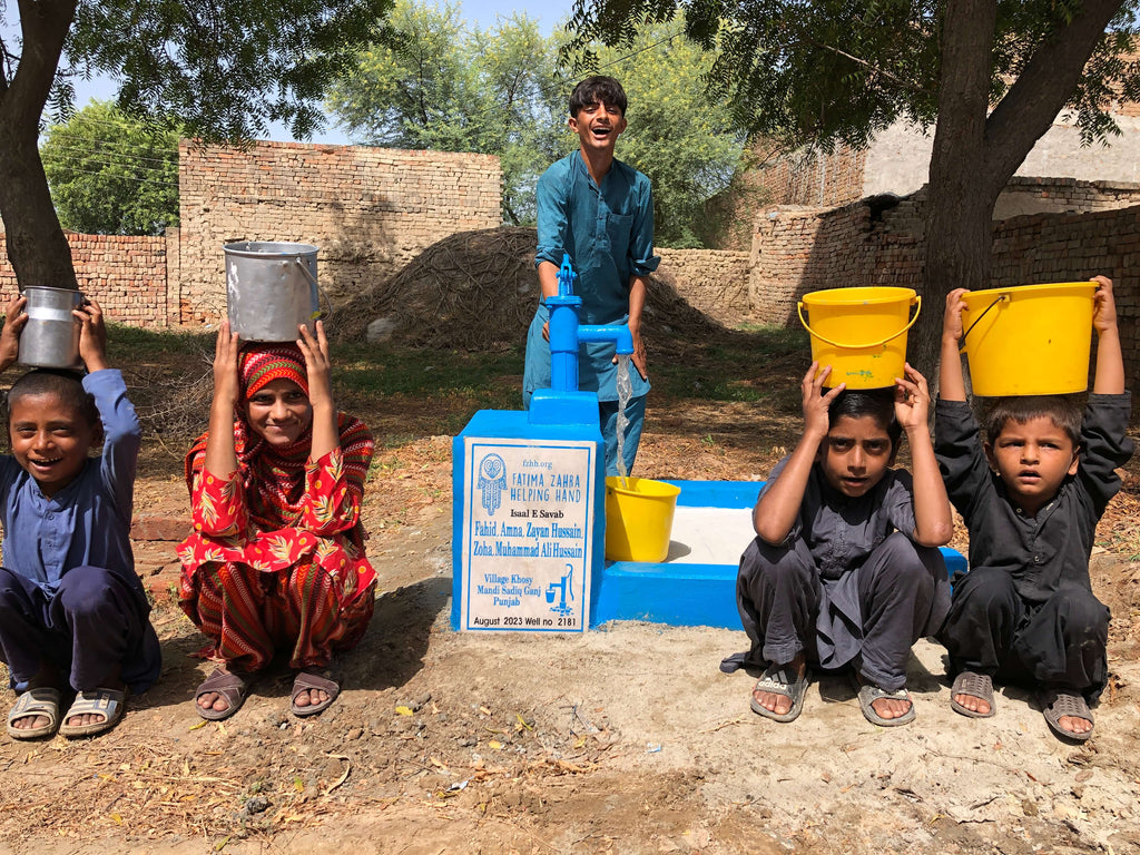 Punjab, Pakistan – Fahid, Amna, Zayan Hussain, Zoha, Muhammad Ali Hussain – FZHH Water Well# 2181
