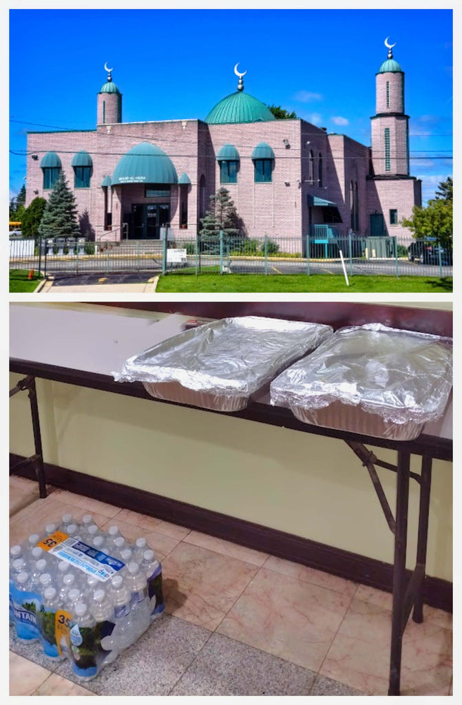 Chicago, Illinois - Participating in Mobile Food Rescue Program by Preparing & Distributing Hot Meals & Water Bottles to Local Community's Mosque
