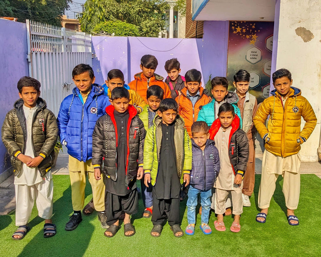 Lahore, Pakistan - Participating in Orphan Support Program & Mobile Food Rescue Program by Distributing Warm Winter Jackets to Beloved Orphans & Less Privileged Children