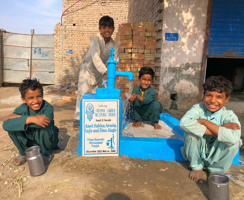 Punjab, Pakistan – Amel, Sabina, Arnela, Lejla and Elma Alagic – FZHH Water Well# 2686