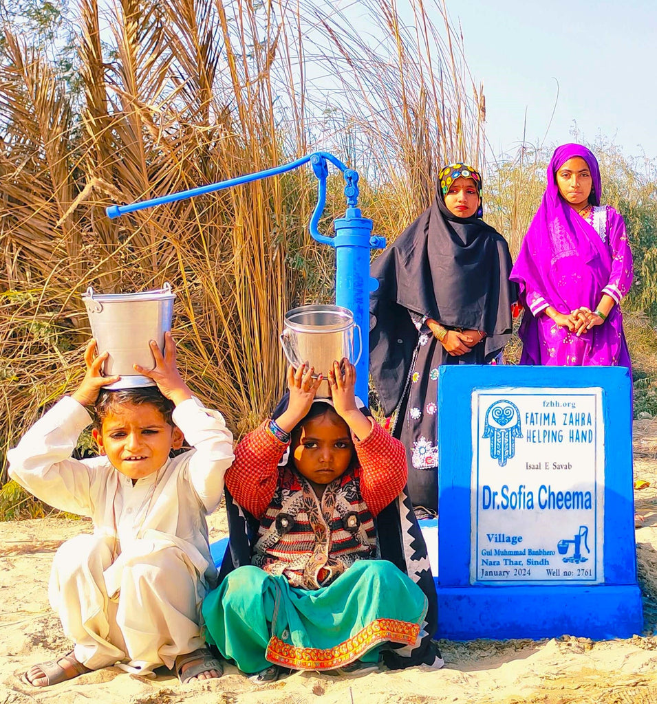 Sindh, Pakistan – Dr Sofia Cheema – FZHH Water Well# 2761