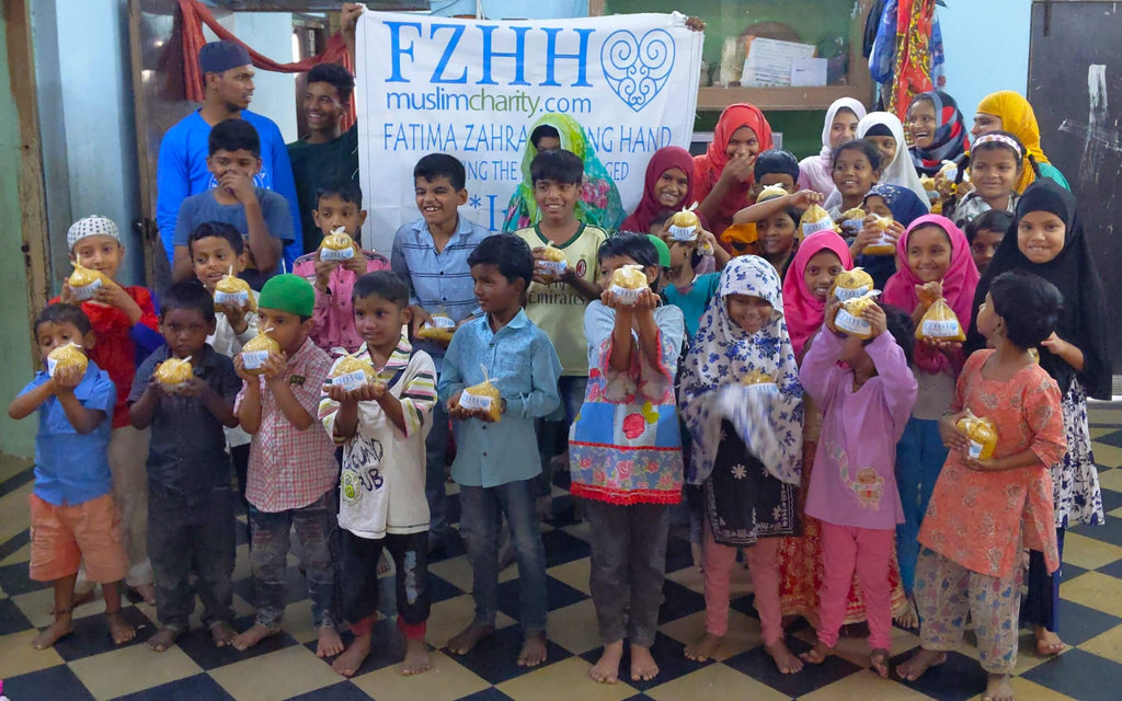 Hyderabad, India - Participating in Orphan Support Program & Mobile Food Rescue Program by Distributing Hot Meals to Beloved Orphans, Madrasa Students & Less Privileged Families