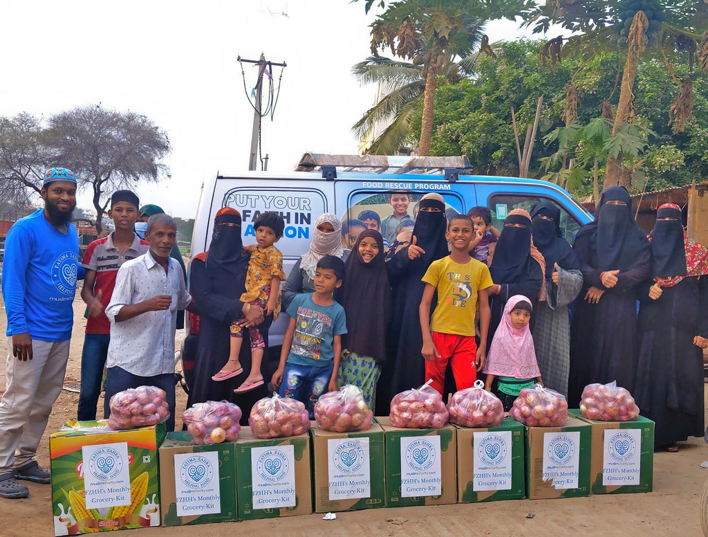 Hyderabad, India - Participating in Month of Ramadan Appeal Program & Mobile Food Rescue Program by Distributing 10+ Monthly Ration Packages to Less Privileged Families