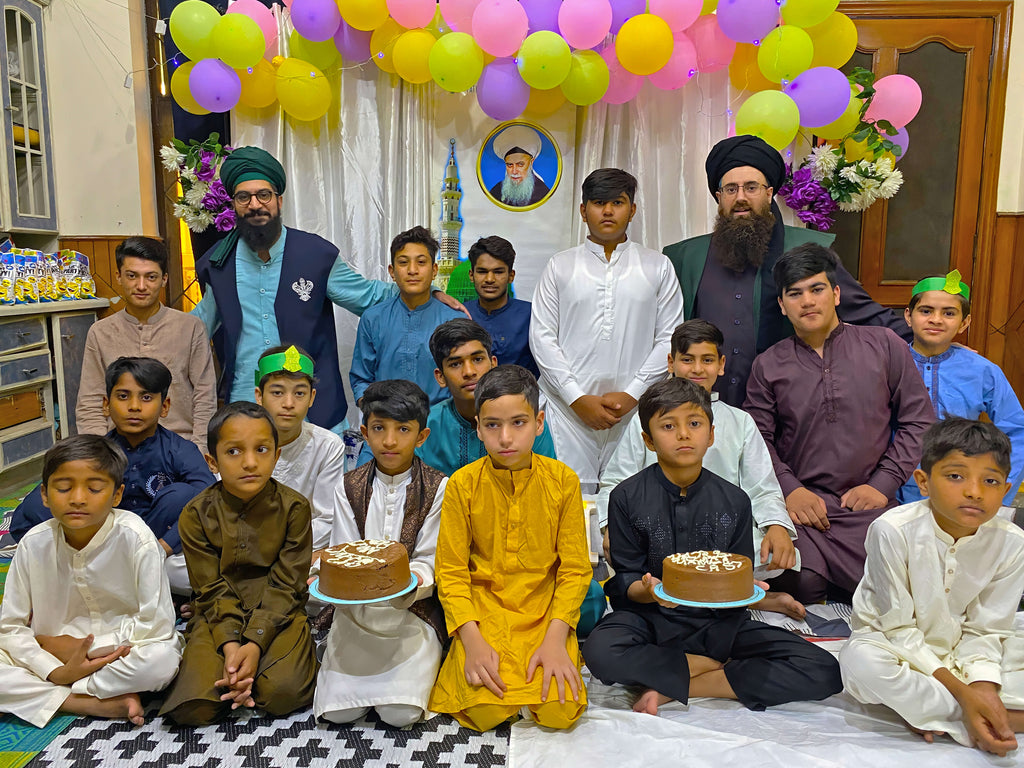 Lahore, Pakistan - Participating in Orphan Support & Mawlid Support Programs by Celebrating ZikrAllah & Mawlid an Nabi ﷺ and Serving Hot Meals with Blessed Birthday Cakes & Distributing Goodie Bags to Beloved Orphans