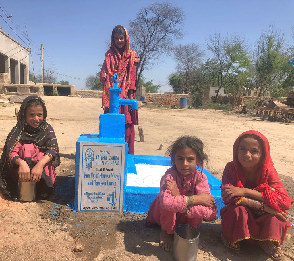 Punjab, Pakistan – Family of Humza Meraj and Tameen Imran – FZHH Water Well# 3504