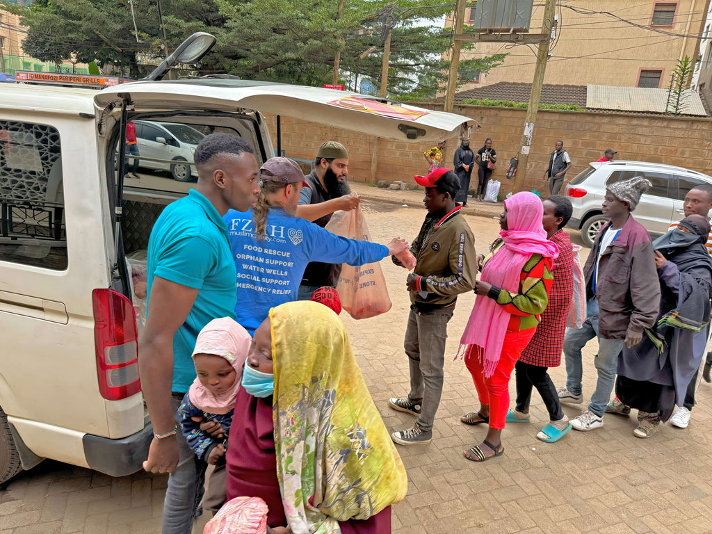 Nairobi, Kenya - Participating in Holy Qurbani Program & Mobile Food Rescue Program by Processing, Packaging & Distributing Holy Qurbani Meat from 56+ Holy Qurbans to 270+ Less Privileged Families