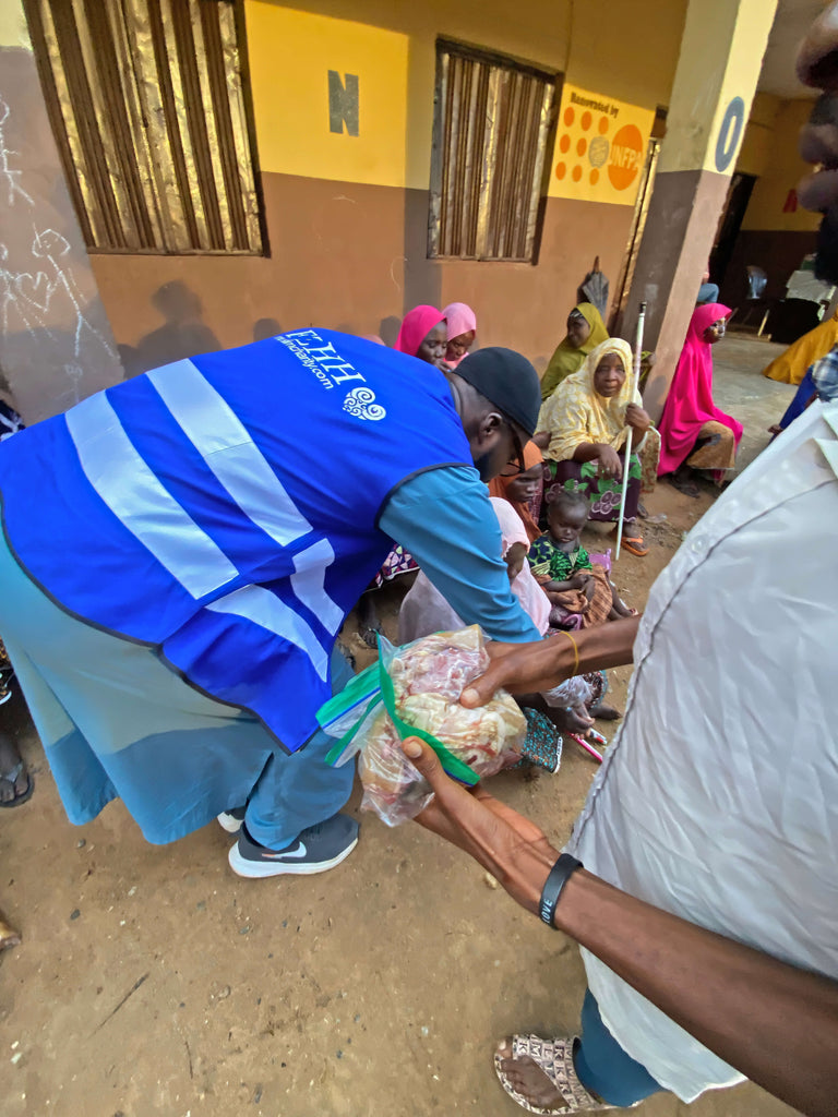 Abuja, Nigeria - Participating in Holy Qurbani Program & Mobile Food Rescue Program by Processing, Packaging & Distributing Holy Qurbani Meat from 8+ Holy Qurbans to Local Community's 217+ Less Privileged People Living at Internally Displaced Persons Camp