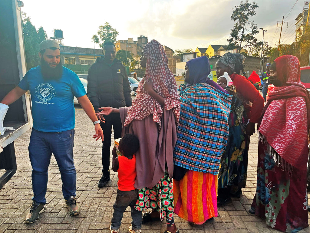 Nairobi, Kenya - Participating in Mobile Food Rescue Program by Distributing 2376+ lbs. of Maize Meals (540+ Packets) to Less Privileged People