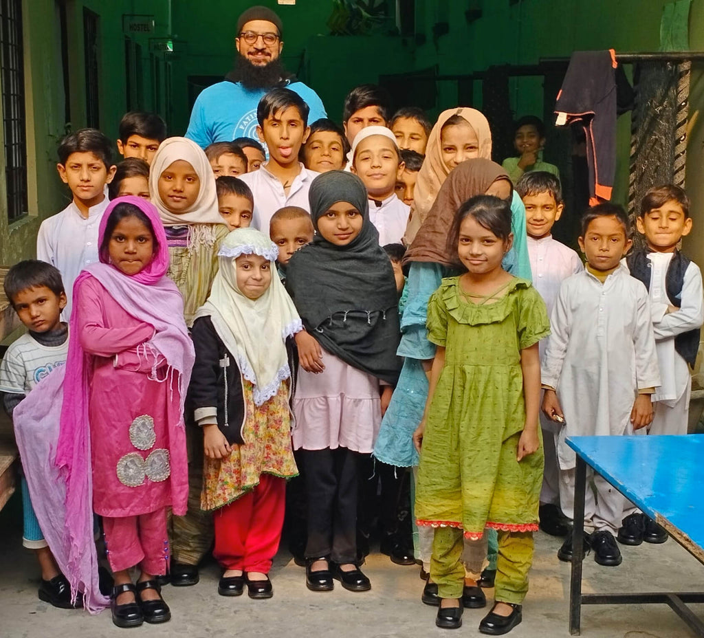 Lahore, Pakistan - Participating in Orphan Support Program by Distributing Brand New Winter Shoes for School & Candies to 45+ Beloved Orphans at Local Community Orphanage