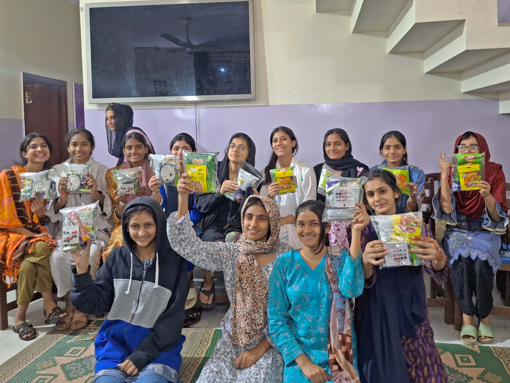 Lahore, Pakistan - Participating in Orphan Support Program & Mobile Food Rescue Program by Distributing Goodie Bags Filled with Candies & Gifts to 150+ Beloved Orphans at Local Community's Orphanage