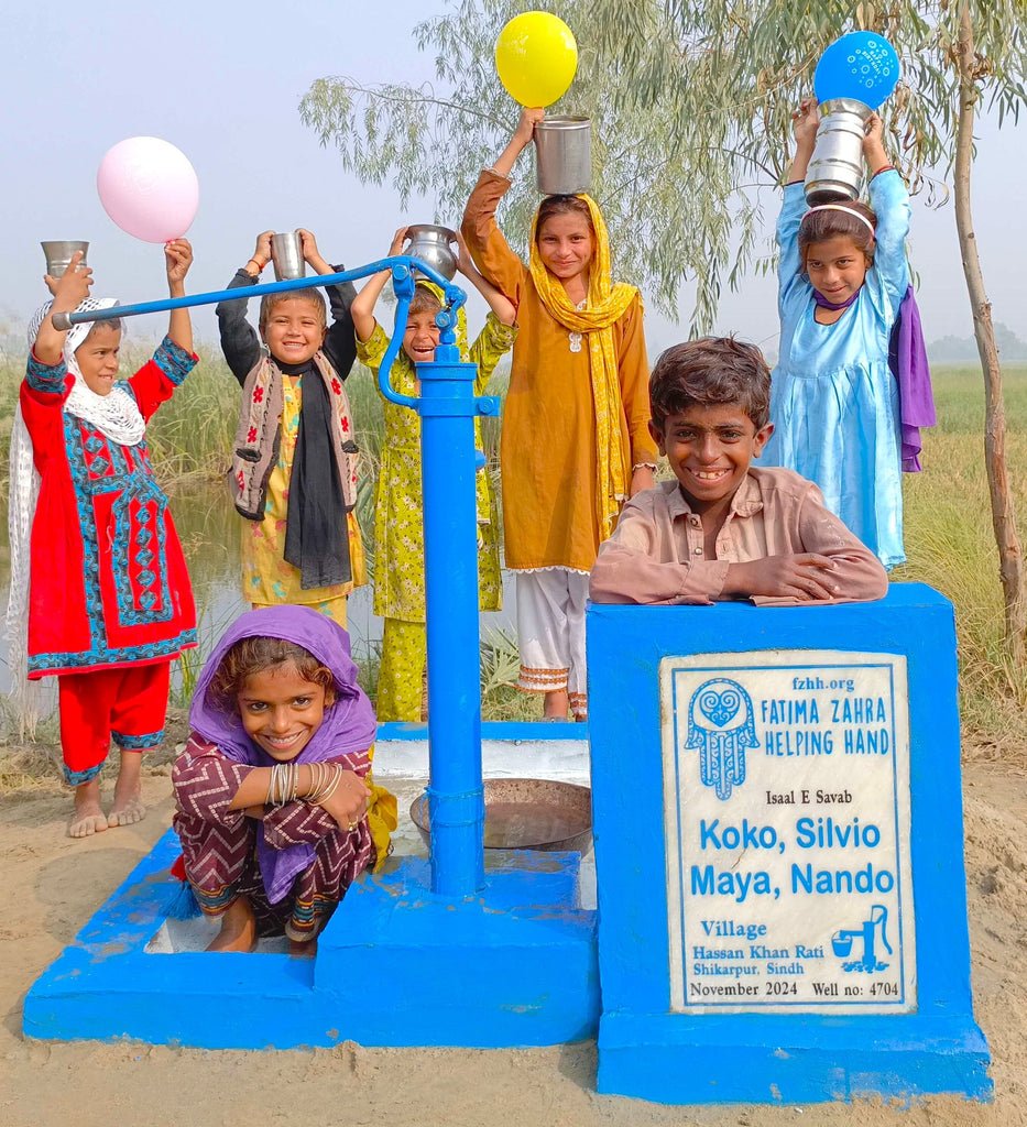 Sindh, Pakistan – Koko, Silvio, Maya, Nando – FZHH Water Well# 4704