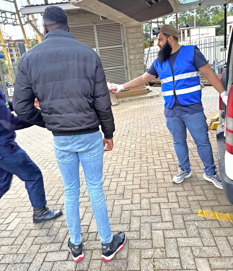 Nairobi, Kenya - Participating in Holy Qurbani Program & Mobile Food Rescue Program by Processing, Packaging & Distributing Over 97+ lbs. of Holy Qurbani Meat from 5+ Holy Qurbans to Local Community's 50+ Less Privileged People