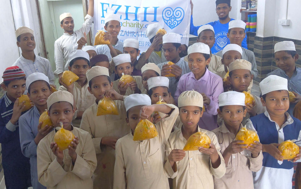 Hyderabad, India - Participating in Mobile Food Rescue Program by Distributing Hot Meals to 150+ Less Privileged Madrasa Students & Homeless People