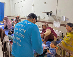 Lahore, Pakistan - Participating in Mobile Food Rescue Program by Distributing Essential Pediatric Medical Equipment & Goodie Bags Filled with Snacks & Candies at Local Community's Hospital Sserving Less Privileged Children