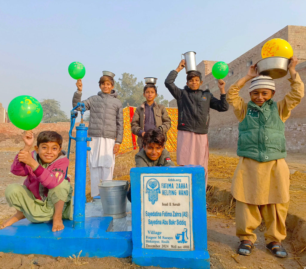 Sindh, Pakistan – Sayidatina Fatima Zahra (AS) Sayedina Abu Bakr Siddiq – FZHH Water Well# 4908 Order no 37078