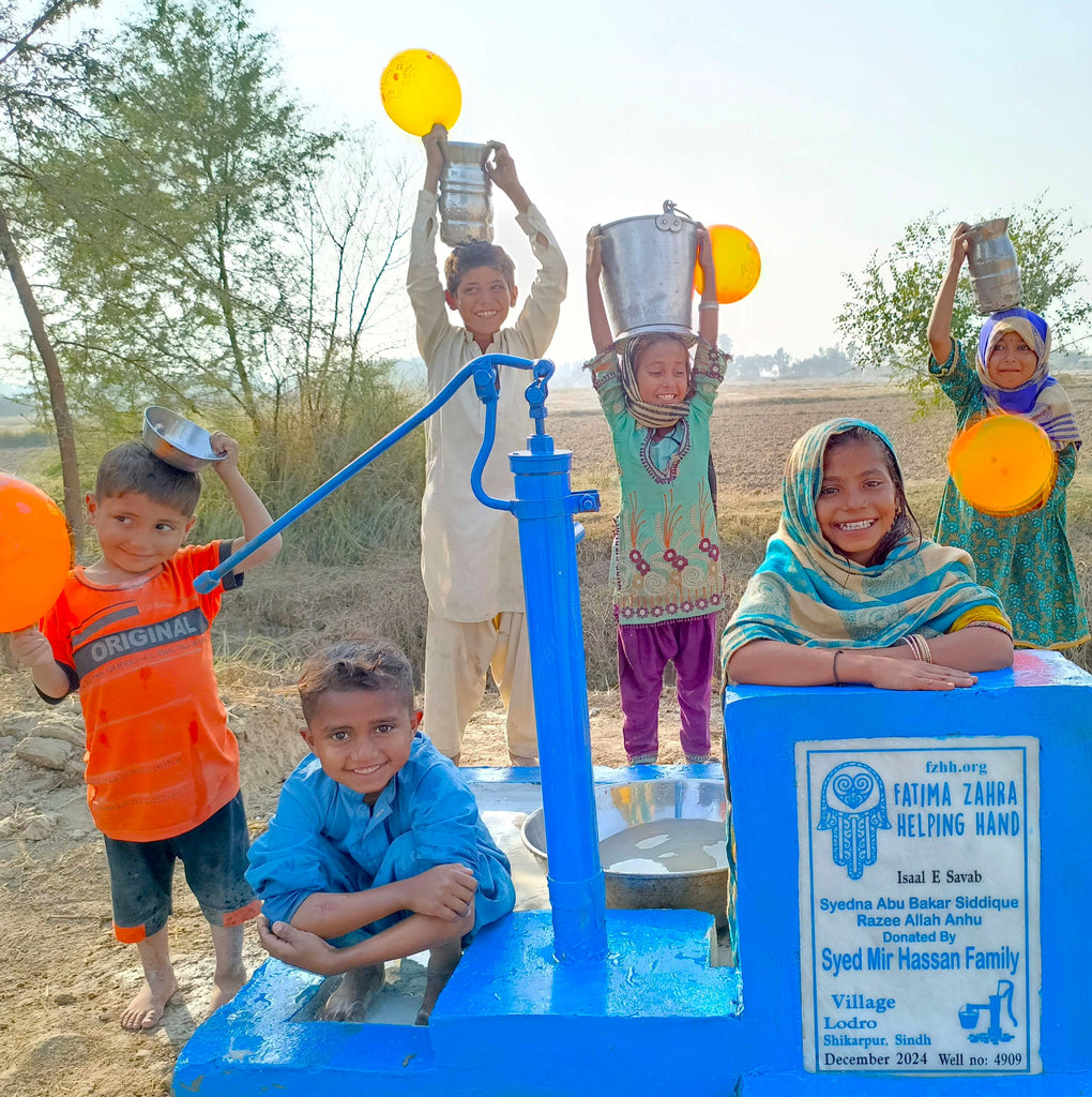 Sindh, Pakistan – Syedna Abu Bakar Siddique Razee Allah Anhu Donated By Syed Mir Hassan Family – FZHH Water Well# 4909 Order no XXXXX