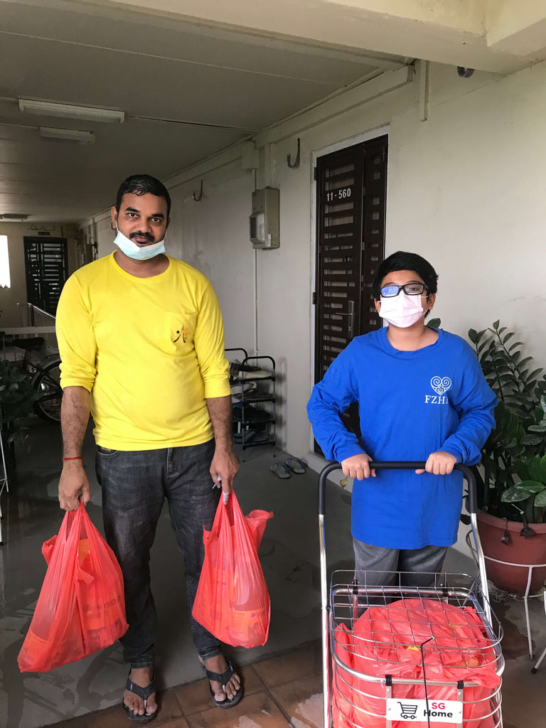 Simei, Singapore - Honoring Wiladat/Holy Birthday of Sayyidina Imam Mūsā al-Kāẓim ع by Distributing Essential Groceries to Local Community's Migrant Workers