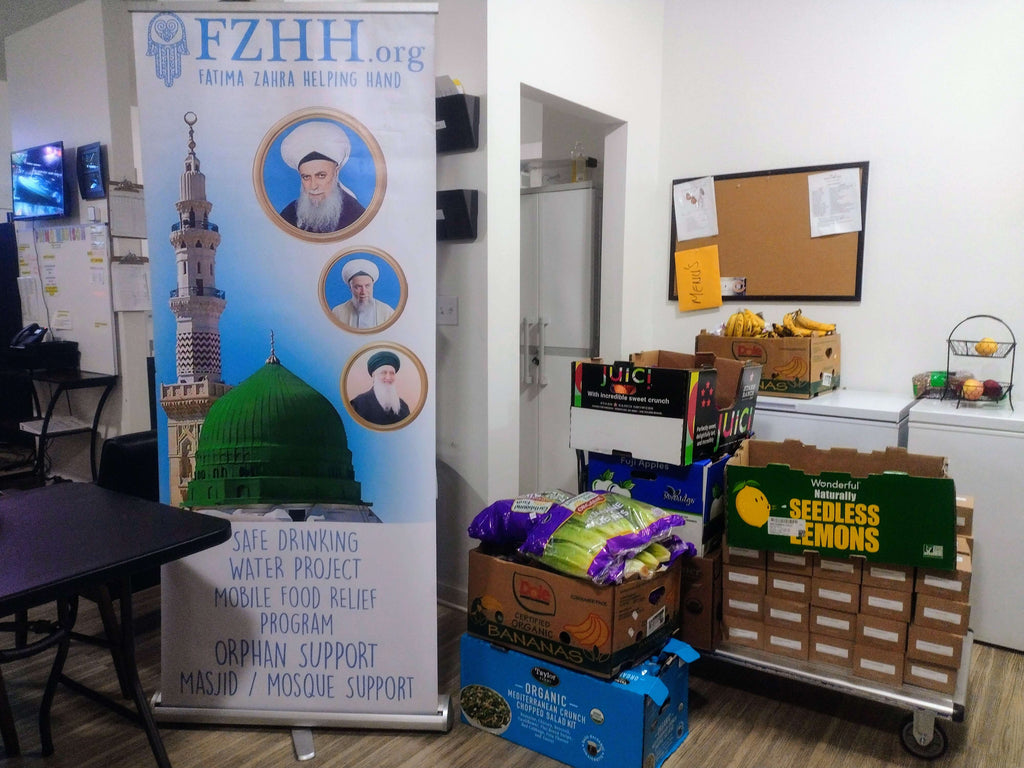 Chicago, Illinois - Participating in Mobile Food Rescue Program by Distributing 190+ Partially Prepared Meals, Fresh Vegetables & Bottled Water to Local Community's Homeless Shelters & City Mosque