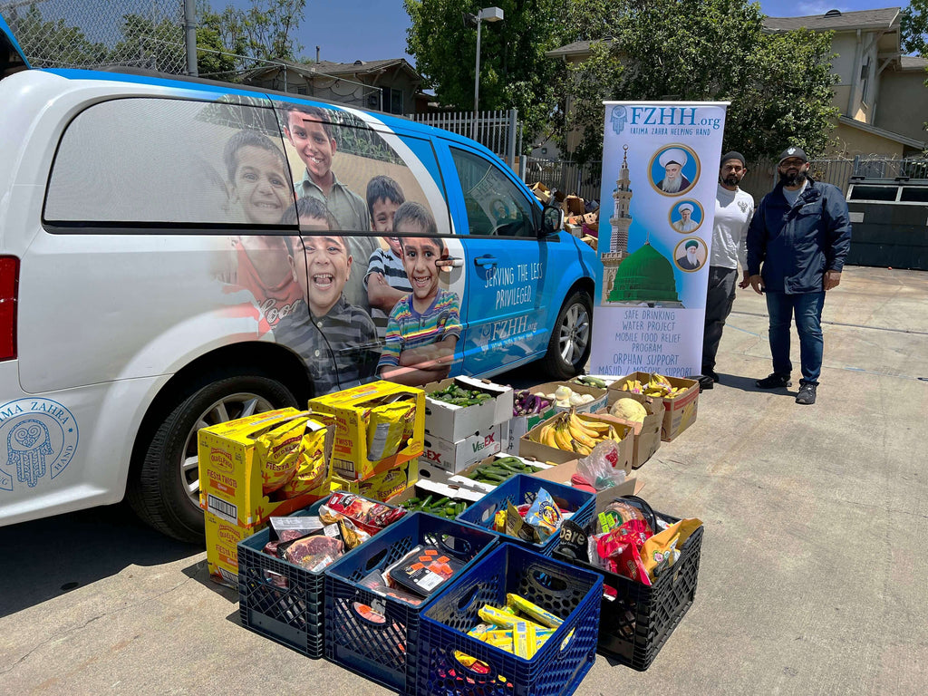 Los Angeles, California - Participating in Mobile Food Rescue Program by Rescuing & Distributing 450+ lbs. of Essential Groceries to Local Community's Breadline Serving Less Privileged Families
