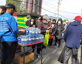 Vancouver, Canada - Participating in Mobile Food Rescue Program by Rescuing & Distributing Fresh Produce, Essential Foods & Drinking Water to Local Community's Less Privileged People at Low-Income Family Residences & Several City Homeless Shelters