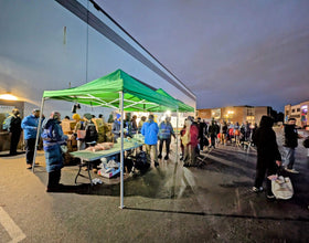 Vancouver, Canada - Participating in Mobile Food Rescue Program & Food Bank Programs by Serving 500+ Hot Meals with Cold Drinks & Distributing Essential Groceries & Essential Supplies to Less Privileged Families