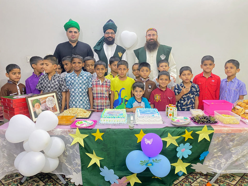 Lahore, Pakistan - Participating in Orphan Support & Mawlid Support Programs by Celebrating Mawlid an Nabi ﷺ & Serving Hot Meals with Blessed Cakes to Beloved Orphans at Local Community's Orphanage Serving Beloved Orphans & Less Privileged Children
