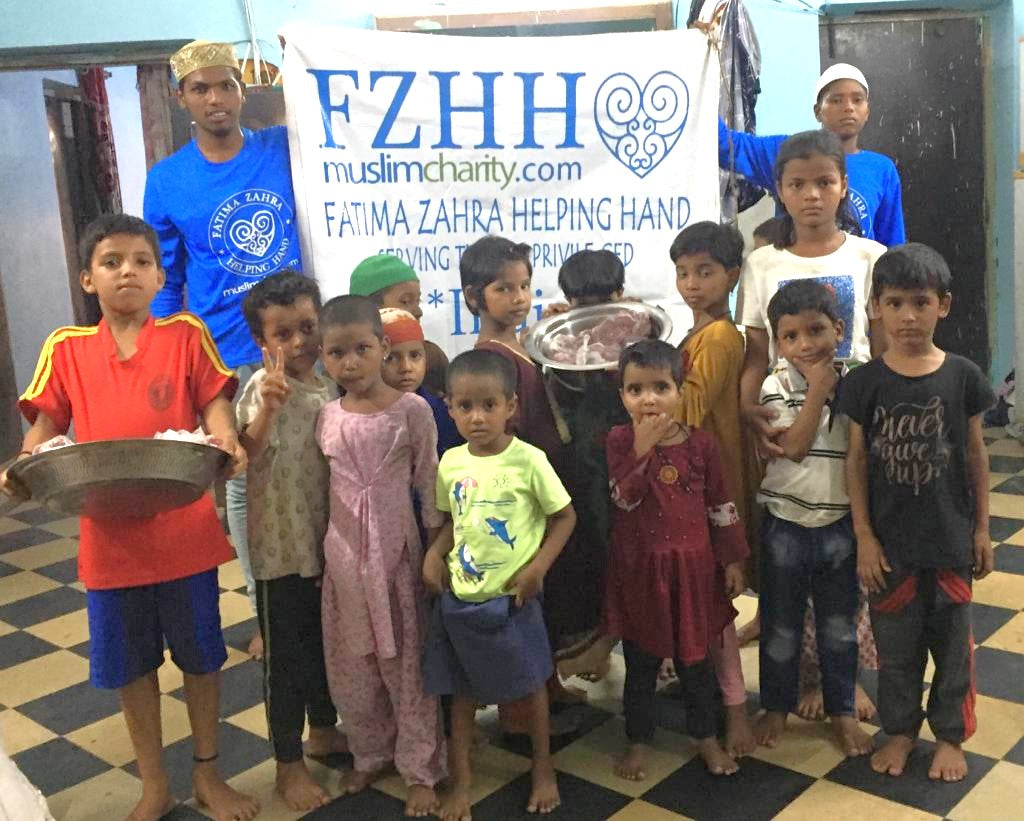 Hyderabad, India - Participating in Mobile Food Rescue Program by Distributing 72+ Fresh Meat Packets to Local Community's Beloved Orphans, Homeless & Less Privileged People