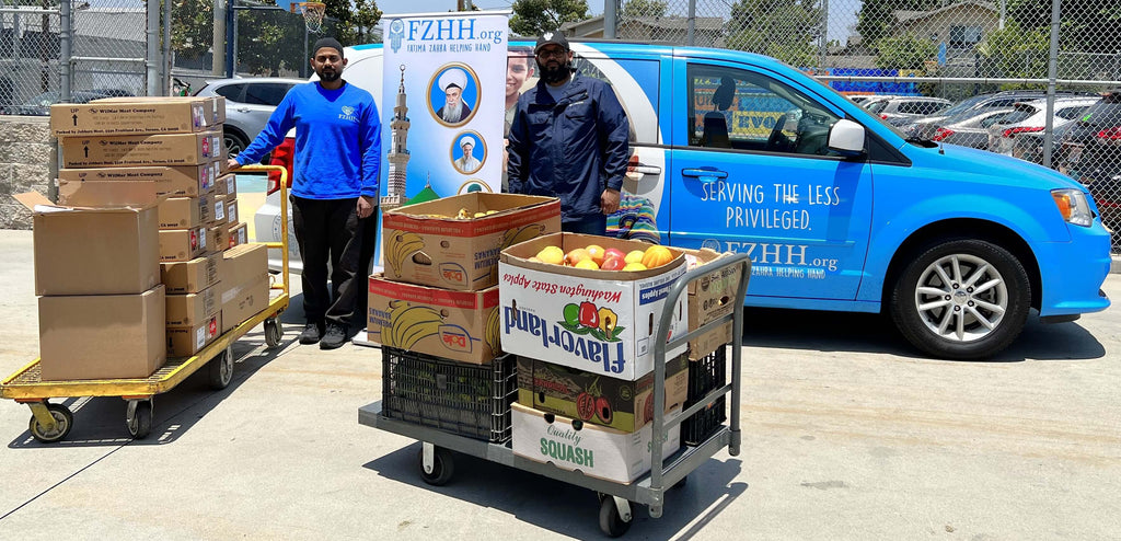Los Angeles, California - Participating in Mobile Food Rescue Program by Rescuing & Distributing 800+ Burger Patties, 1000+ Beef Franks & 350+ lbs. of Fresh Fruits & Vegetables to Local Community's Breadline Serving Less Privileged Families