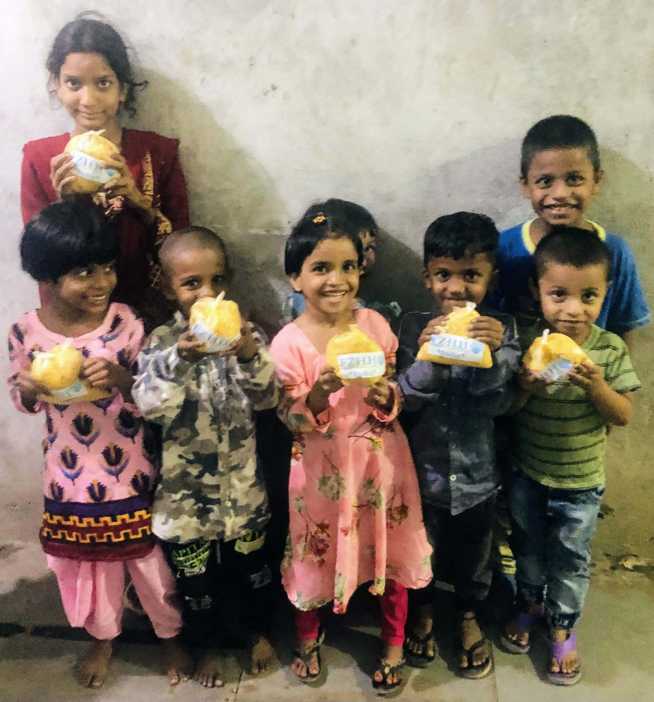 Hyderabad, India - Participating in Mobile Food Rescue Program by Distributing Hot Meals to Local Community's Beloved Orphans & Less Privileged Families