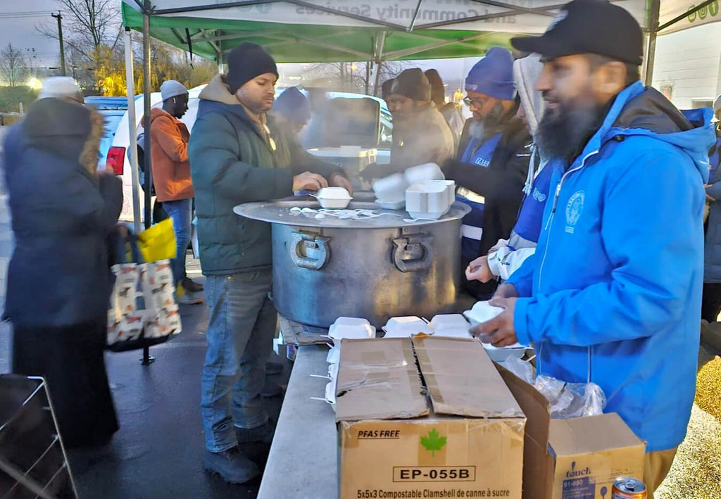 Vancouver, Canada - Participating in Mobile Food Rescue Program & Food Bank Programs by Serving 500+ Hot Meals with Cold Drinks & Distributing Essential Groceries & Essential Supplies to Less Privileged Families