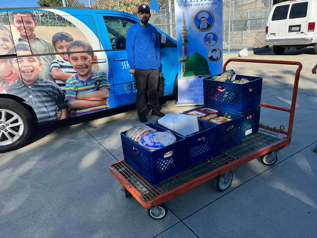 Los Angeles, California - Participating in Mobile Food Rescue Program by Rescuing & Distributing Fresh Deli Meats, Fresh Frozen Meats, Fresh Frozen Pizza & Essential Groceries to Local Community's Breadline Serving Less Privileged Families