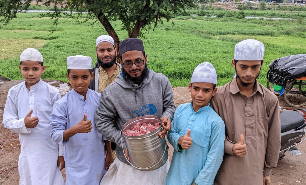 India - Honoring Holy Eid al-Adha by Processing, Packaging & Distributing Holy Meat of 60+ Holy Qurbans to Community's Homeless & Less Privileged People - Day 2 of 2