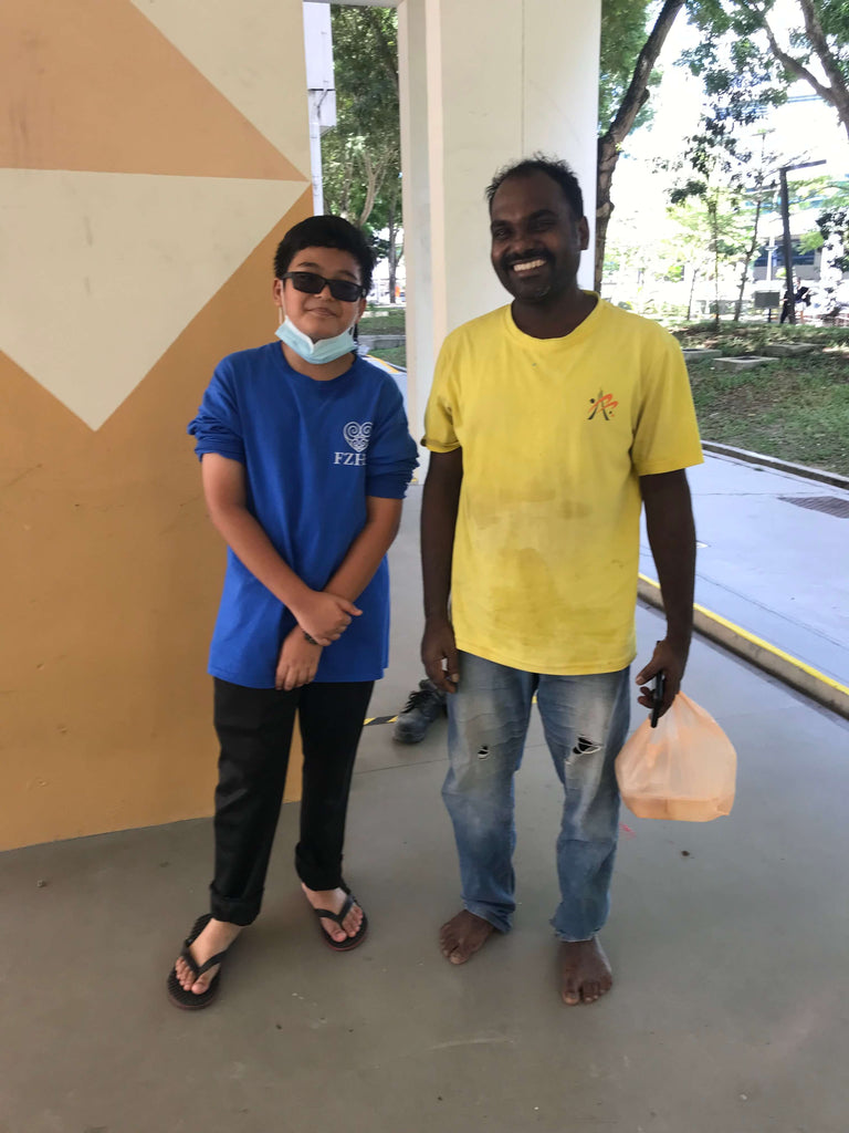 Simei, Singapore - Honoring Ninth Day of Holy Month of Muharram & Eve of Ashura by Cooking & Distributing 16+ Packets of Hot Food & Bottled Water to Community's Less Privileged People