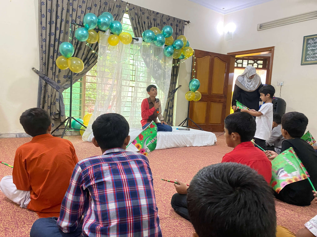 Lahore, Pakistan - Participating in Orphan Support & Mawlid Support Programs by Celebrating Mawlid an Nabi ﷺ, Serving Hot Meals & Distributing Goodie Bags to Beloved Orphans at Local Community's Orphanage Serving Beloved Orphans & Less Privileged Children