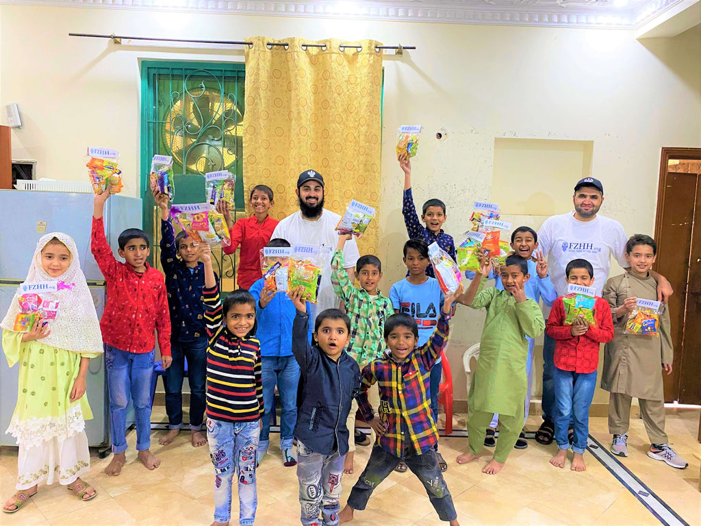 Celebrating URS of Imam Ghazali (Q) by Honoring Request of Orphans for Pizza & Goodie Bags – PK